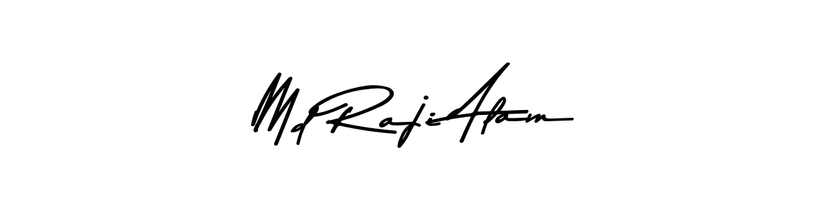 How to make Md Raji Alam name signature. Use Asem Kandis PERSONAL USE style for creating short signs online. This is the latest handwritten sign. Md Raji Alam signature style 9 images and pictures png