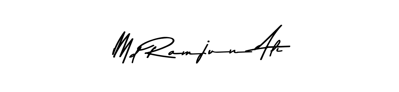 You can use this online signature creator to create a handwritten signature for the name Md Ramjun Ali. This is the best online autograph maker. Md Ramjun Ali signature style 9 images and pictures png