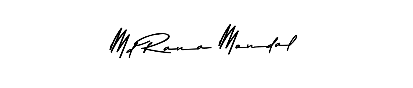 How to make Md Rana Mondal name signature. Use Asem Kandis PERSONAL USE style for creating short signs online. This is the latest handwritten sign. Md Rana Mondal signature style 9 images and pictures png