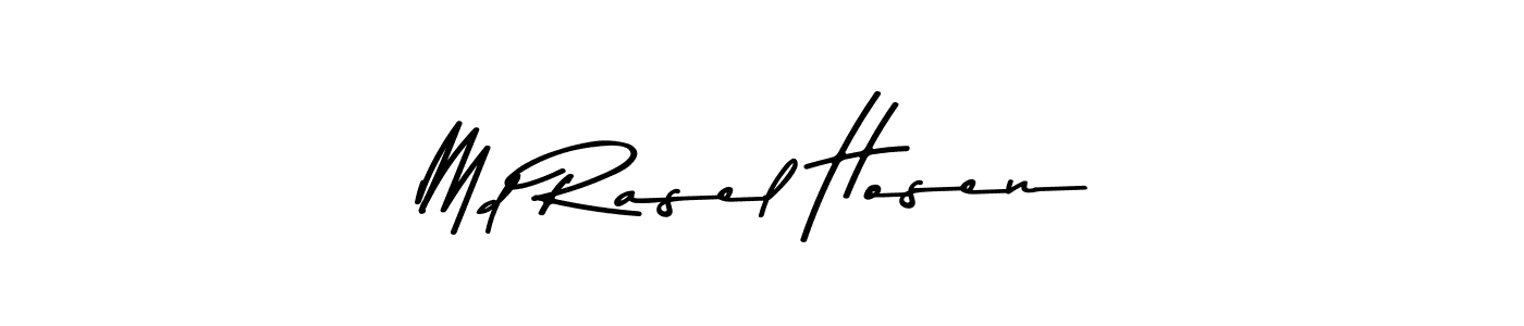 The best way (Asem Kandis PERSONAL USE) to make a short signature is to pick only two or three words in your name. The name Md Rasel Hosen include a total of six letters. For converting this name. Md Rasel Hosen signature style 9 images and pictures png