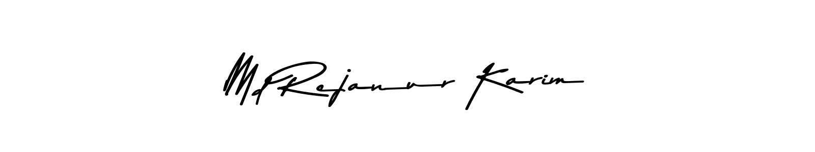 Create a beautiful signature design for name Md Rejanur Karim. With this signature (Asem Kandis PERSONAL USE) fonts, you can make a handwritten signature for free. Md Rejanur Karim signature style 9 images and pictures png