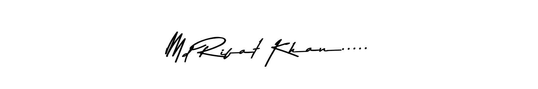 Use a signature maker to create a handwritten signature online. With this signature software, you can design (Asem Kandis PERSONAL USE) your own signature for name Md Rifat Khan...... Md Rifat Khan..... signature style 9 images and pictures png