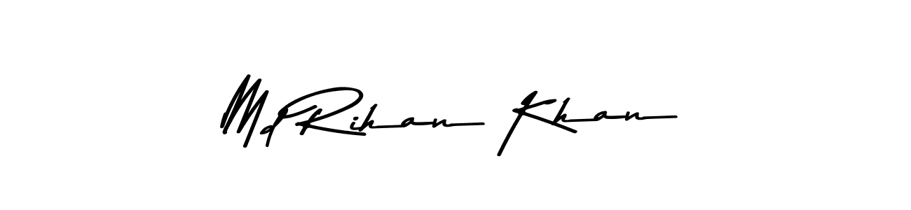 Design your own signature with our free online signature maker. With this signature software, you can create a handwritten (Asem Kandis PERSONAL USE) signature for name Md Rihan Khan. Md Rihan Khan signature style 9 images and pictures png