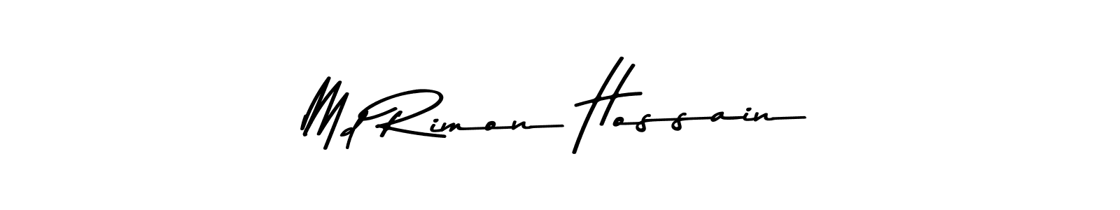 You should practise on your own different ways (Asem Kandis PERSONAL USE) to write your name (Md Rimon Hossain) in signature. don't let someone else do it for you. Md Rimon Hossain signature style 9 images and pictures png