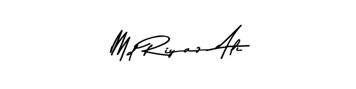 How to make Md Riyaz Ali name signature. Use Asem Kandis PERSONAL USE style for creating short signs online. This is the latest handwritten sign. Md Riyaz Ali signature style 9 images and pictures png