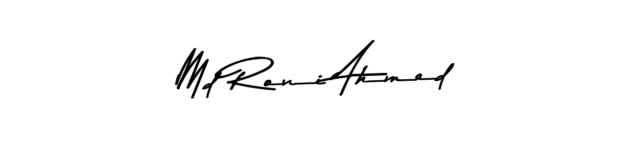 Create a beautiful signature design for name Md Roni Ahmed. With this signature (Asem Kandis PERSONAL USE) fonts, you can make a handwritten signature for free. Md Roni Ahmed signature style 9 images and pictures png