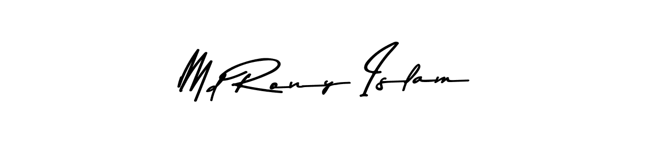 The best way (Asem Kandis PERSONAL USE) to make a short signature is to pick only two or three words in your name. The name Md Rony Islam include a total of six letters. For converting this name. Md Rony Islam signature style 9 images and pictures png