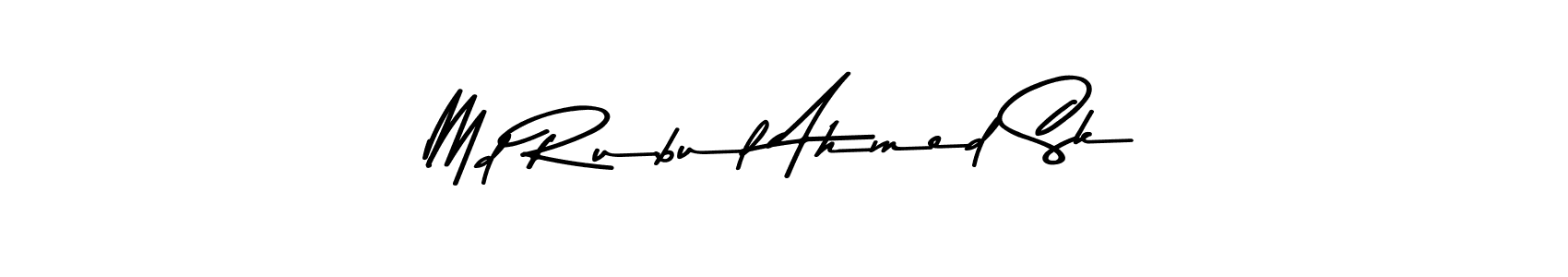 Make a beautiful signature design for name Md Rubul Ahmed Sk. With this signature (Asem Kandis PERSONAL USE) style, you can create a handwritten signature for free. Md Rubul Ahmed Sk signature style 9 images and pictures png