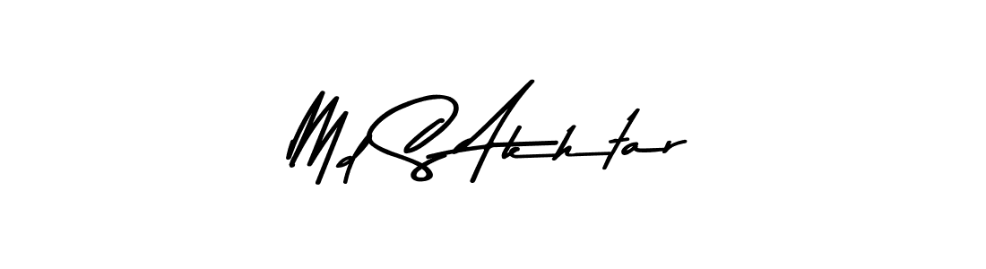 Make a beautiful signature design for name Md S Akhtar. With this signature (Asem Kandis PERSONAL USE) style, you can create a handwritten signature for free. Md S Akhtar signature style 9 images and pictures png