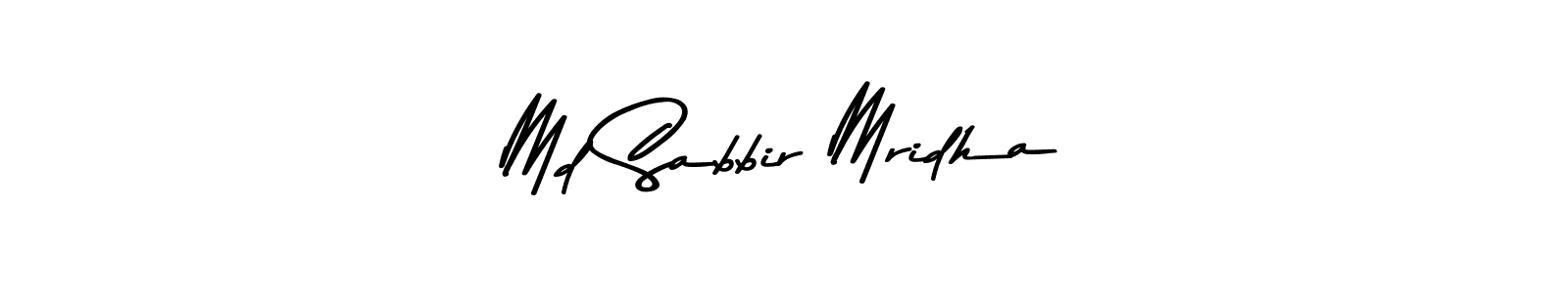 Md Sabbir Mridha stylish signature style. Best Handwritten Sign (Asem Kandis PERSONAL USE) for my name. Handwritten Signature Collection Ideas for my name Md Sabbir Mridha. Md Sabbir Mridha signature style 9 images and pictures png