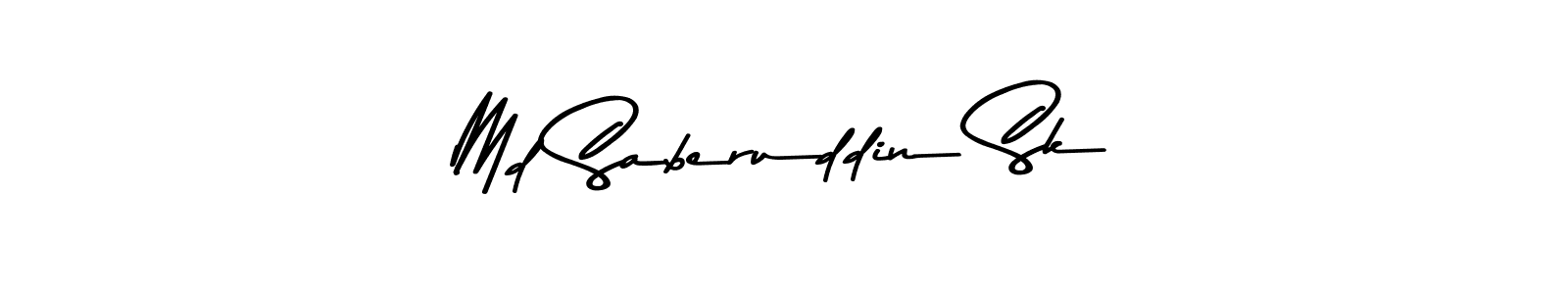 The best way (Asem Kandis PERSONAL USE) to make a short signature is to pick only two or three words in your name. The name Md Saberuddin Sk include a total of six letters. For converting this name. Md Saberuddin Sk signature style 9 images and pictures png