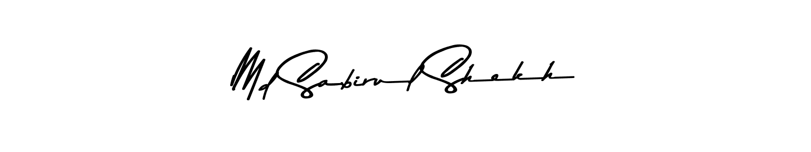 Also You can easily find your signature by using the search form. We will create Md Sabirul Shekh name handwritten signature images for you free of cost using Asem Kandis PERSONAL USE sign style. Md Sabirul Shekh signature style 9 images and pictures png