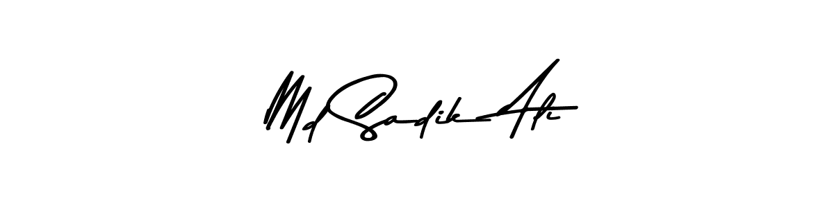 You can use this online signature creator to create a handwritten signature for the name Md Sadik Ali. This is the best online autograph maker. Md Sadik Ali signature style 9 images and pictures png