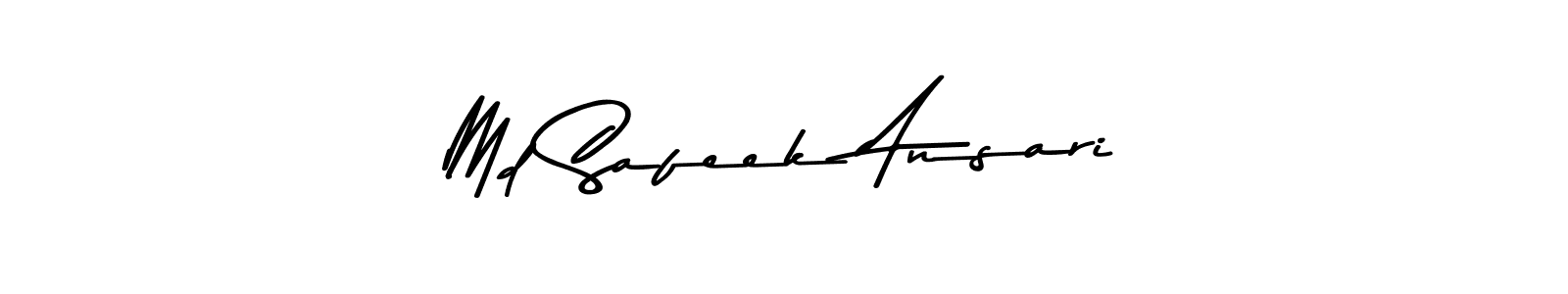Make a beautiful signature design for name Md Safeek Ansari. With this signature (Asem Kandis PERSONAL USE) style, you can create a handwritten signature for free. Md Safeek Ansari signature style 9 images and pictures png