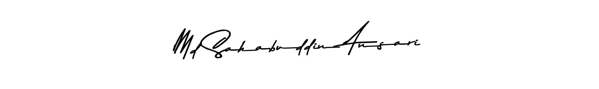 Make a beautiful signature design for name Md Sahabuddin Ansari. With this signature (Asem Kandis PERSONAL USE) style, you can create a handwritten signature for free. Md Sahabuddin Ansari signature style 9 images and pictures png