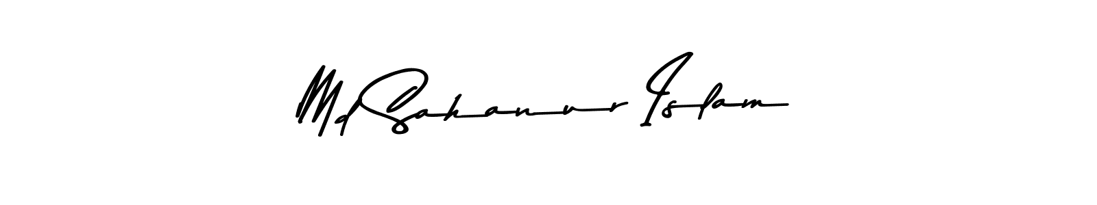 Use a signature maker to create a handwritten signature online. With this signature software, you can design (Asem Kandis PERSONAL USE) your own signature for name Md Sahanur Islam. Md Sahanur Islam signature style 9 images and pictures png