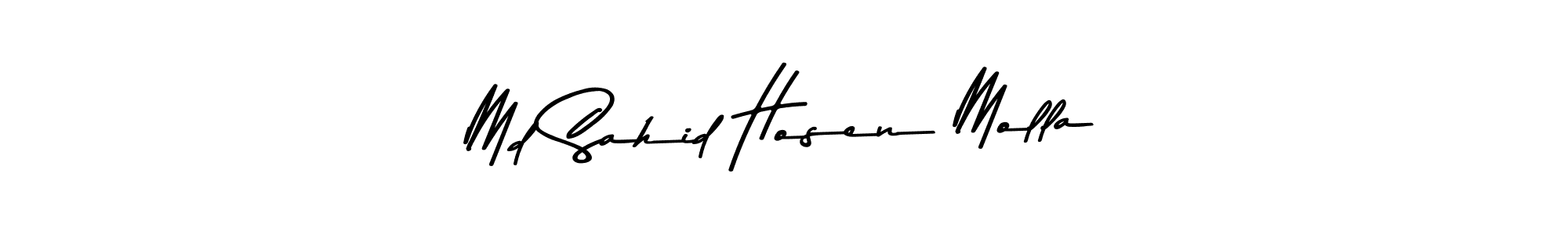 Create a beautiful signature design for name Md Sahid Hosen Molla. With this signature (Asem Kandis PERSONAL USE) fonts, you can make a handwritten signature for free. Md Sahid Hosen Molla signature style 9 images and pictures png