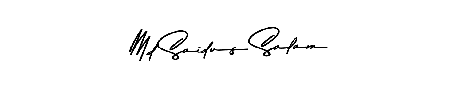 Similarly Asem Kandis PERSONAL USE is the best handwritten signature design. Signature creator online .You can use it as an online autograph creator for name Md Saidus Salam. Md Saidus Salam signature style 9 images and pictures png