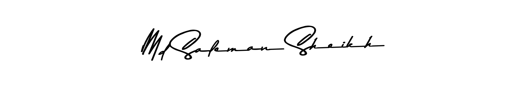 Also You can easily find your signature by using the search form. We will create Md Saleman Sheikh name handwritten signature images for you free of cost using Asem Kandis PERSONAL USE sign style. Md Saleman Sheikh signature style 9 images and pictures png