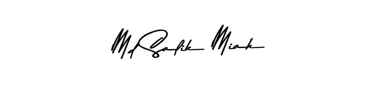 Make a beautiful signature design for name Md Salik Miah. With this signature (Asem Kandis PERSONAL USE) style, you can create a handwritten signature for free. Md Salik Miah signature style 9 images and pictures png