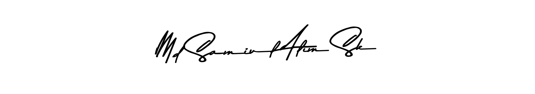 if you are searching for the best signature style for your name Md Samiul Alim Sk. so please give up your signature search. here we have designed multiple signature styles  using Asem Kandis PERSONAL USE. Md Samiul Alim Sk signature style 9 images and pictures png