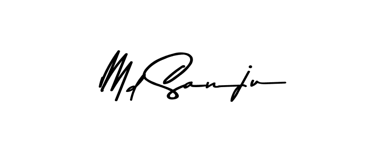 The best way (Asem Kandis PERSONAL USE) to make a short signature is to pick only two or three words in your name. The name Md Sanju include a total of six letters. For converting this name. Md Sanju signature style 9 images and pictures png