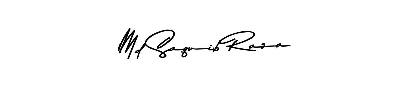 Create a beautiful signature design for name Md Saquib Raza. With this signature (Asem Kandis PERSONAL USE) fonts, you can make a handwritten signature for free. Md Saquib Raza signature style 9 images and pictures png