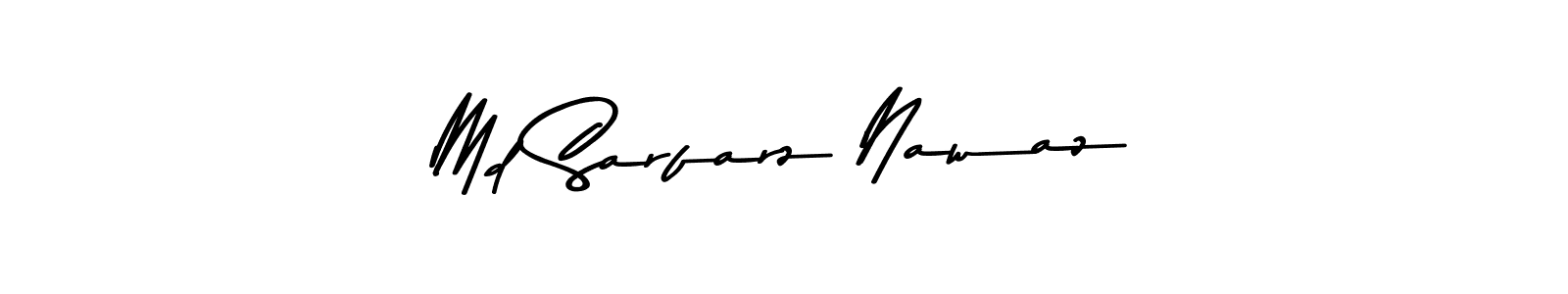 Design your own signature with our free online signature maker. With this signature software, you can create a handwritten (Asem Kandis PERSONAL USE) signature for name Md Sarfarz Nawaz. Md Sarfarz Nawaz signature style 9 images and pictures png