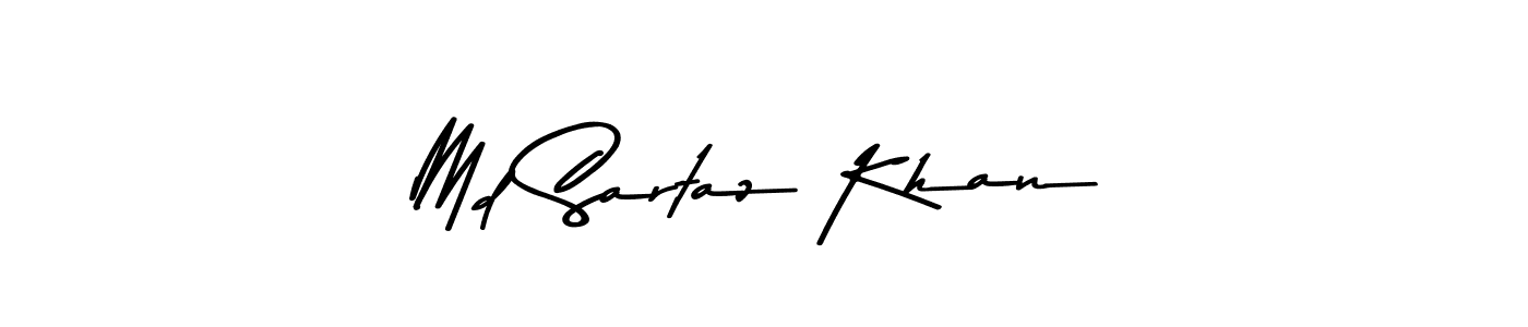 Make a beautiful signature design for name Md Sartaz Khan. With this signature (Asem Kandis PERSONAL USE) style, you can create a handwritten signature for free. Md Sartaz Khan signature style 9 images and pictures png