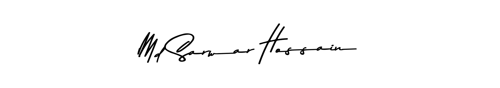 Make a beautiful signature design for name Md Sarwar Hossain. With this signature (Asem Kandis PERSONAL USE) style, you can create a handwritten signature for free. Md Sarwar Hossain signature style 9 images and pictures png