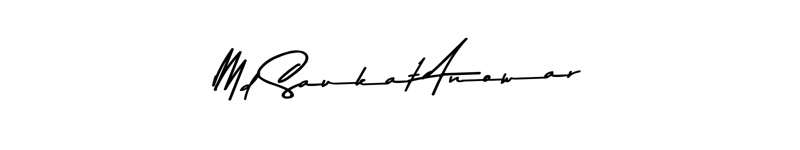 Use a signature maker to create a handwritten signature online. With this signature software, you can design (Asem Kandis PERSONAL USE) your own signature for name Md Saukat Anowar. Md Saukat Anowar signature style 9 images and pictures png