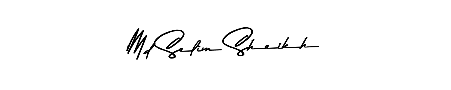 Create a beautiful signature design for name Md Selim Sheikh. With this signature (Asem Kandis PERSONAL USE) fonts, you can make a handwritten signature for free. Md Selim Sheikh signature style 9 images and pictures png