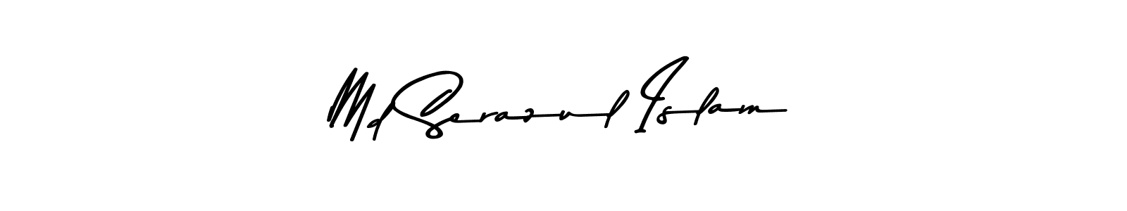 Use a signature maker to create a handwritten signature online. With this signature software, you can design (Asem Kandis PERSONAL USE) your own signature for name Md Serazul Islam. Md Serazul Islam signature style 9 images and pictures png