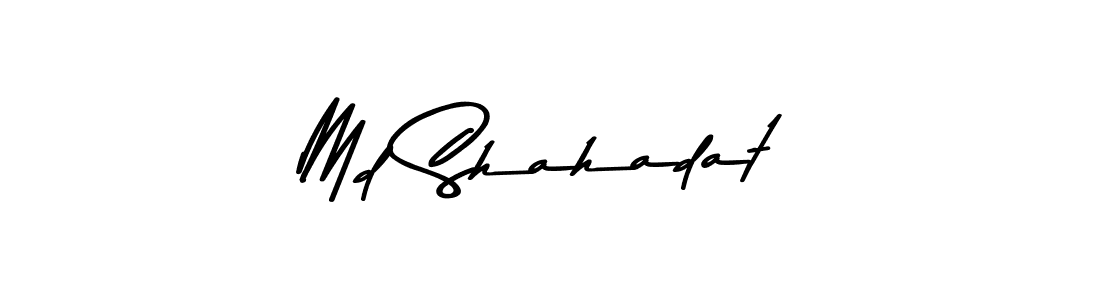 The best way (Asem Kandis PERSONAL USE) to make a short signature is to pick only two or three words in your name. The name Md Shahadat include a total of six letters. For converting this name. Md Shahadat signature style 9 images and pictures png