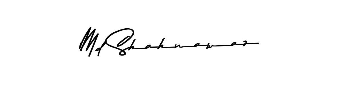 How to make Md Shahnawaz name signature. Use Asem Kandis PERSONAL USE style for creating short signs online. This is the latest handwritten sign. Md Shahnawaz signature style 9 images and pictures png