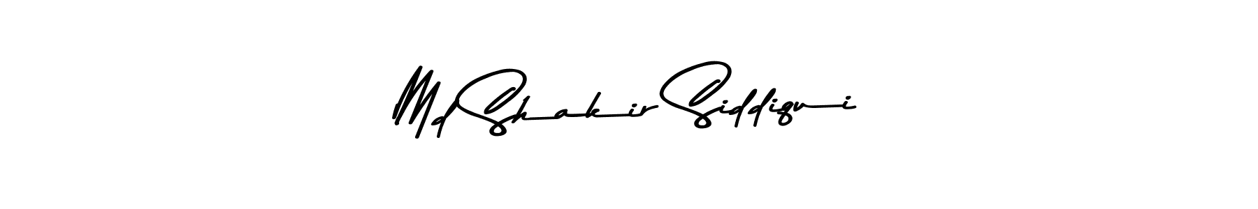 Create a beautiful signature design for name Md Shakir Siddiqui. With this signature (Asem Kandis PERSONAL USE) fonts, you can make a handwritten signature for free. Md Shakir Siddiqui signature style 9 images and pictures png