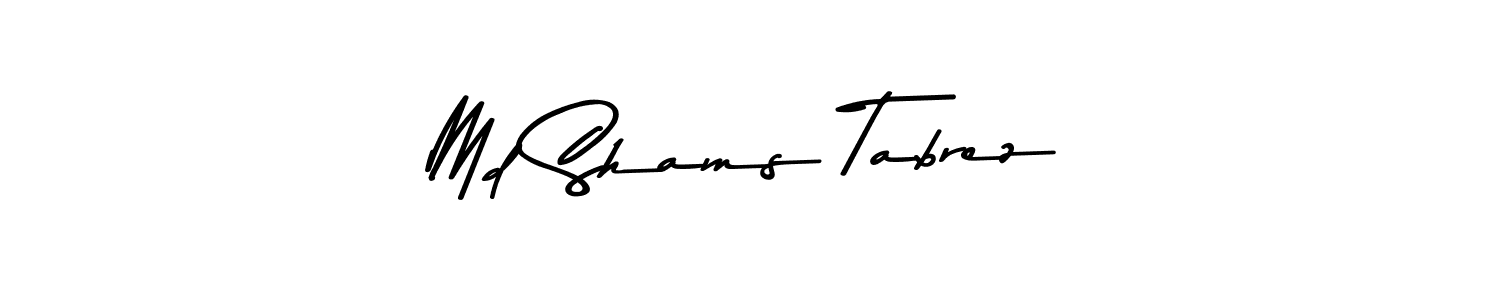 Design your own signature with our free online signature maker. With this signature software, you can create a handwritten (Asem Kandis PERSONAL USE) signature for name Md Shams Tabrez. Md Shams Tabrez signature style 9 images and pictures png