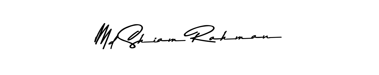 Asem Kandis PERSONAL USE is a professional signature style that is perfect for those who want to add a touch of class to their signature. It is also a great choice for those who want to make their signature more unique. Get Md Shiam Rahman name to fancy signature for free. Md Shiam Rahman signature style 9 images and pictures png