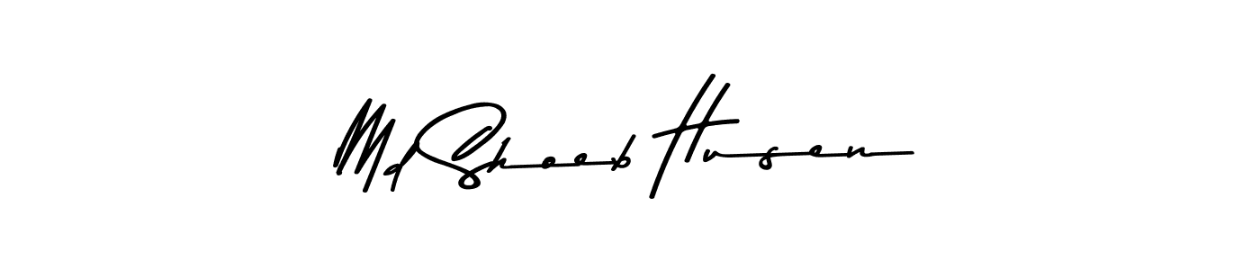 The best way (Asem Kandis PERSONAL USE) to make a short signature is to pick only two or three words in your name. The name Md Shoeb Husen include a total of six letters. For converting this name. Md Shoeb Husen signature style 9 images and pictures png