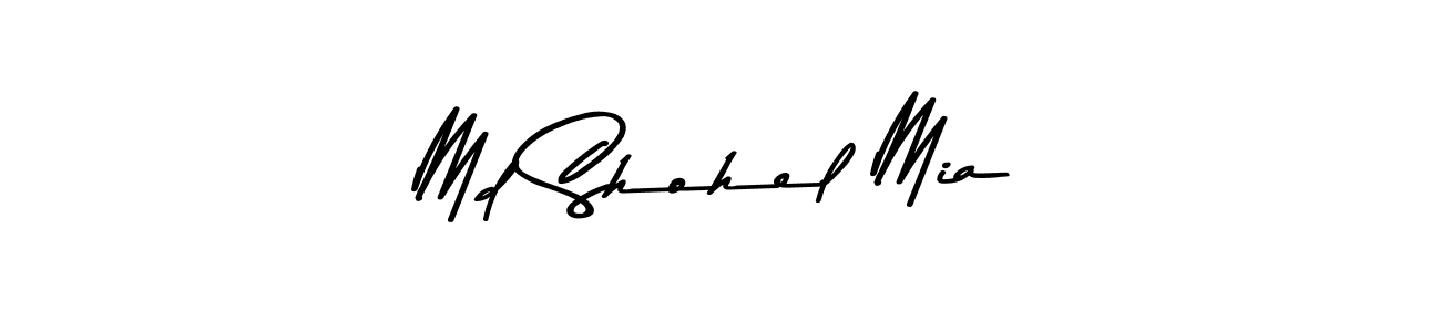 Use a signature maker to create a handwritten signature online. With this signature software, you can design (Asem Kandis PERSONAL USE) your own signature for name Md Shohel Mia. Md Shohel Mia signature style 9 images and pictures png
