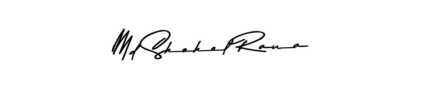 Create a beautiful signature design for name Md Shohel Rana. With this signature (Asem Kandis PERSONAL USE) fonts, you can make a handwritten signature for free. Md Shohel Rana signature style 9 images and pictures png