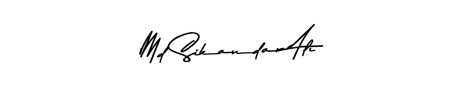 Also You can easily find your signature by using the search form. We will create Md Sikandar Ali name handwritten signature images for you free of cost using Asem Kandis PERSONAL USE sign style. Md Sikandar Ali signature style 9 images and pictures png