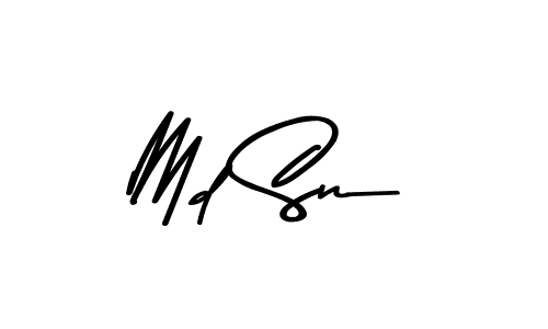 Also we have Md Sn name is the best signature style. Create professional handwritten signature collection using Asem Kandis PERSONAL USE autograph style. Md Sn signature style 9 images and pictures png