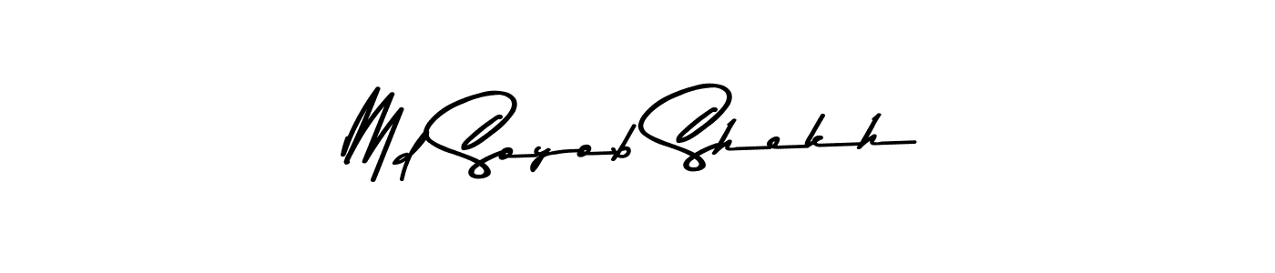 Make a beautiful signature design for name Md Soyob Shekh. With this signature (Asem Kandis PERSONAL USE) style, you can create a handwritten signature for free. Md Soyob Shekh signature style 9 images and pictures png