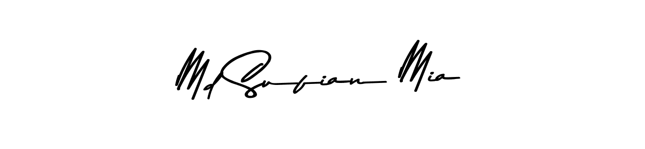 How to make Md Sufian Mia signature? Asem Kandis PERSONAL USE is a professional autograph style. Create handwritten signature for Md Sufian Mia name. Md Sufian Mia signature style 9 images and pictures png