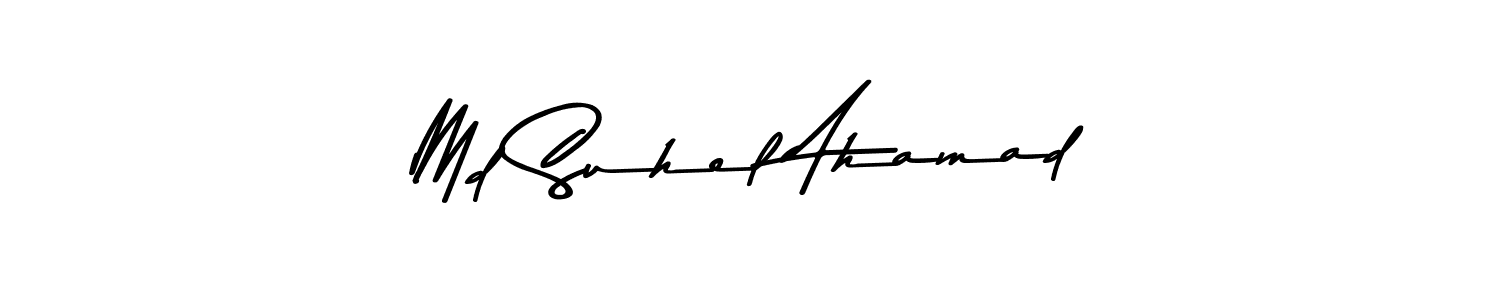 This is the best signature style for the Md Suhel Ahamad name. Also you like these signature font (Asem Kandis PERSONAL USE). Mix name signature. Md Suhel Ahamad signature style 9 images and pictures png