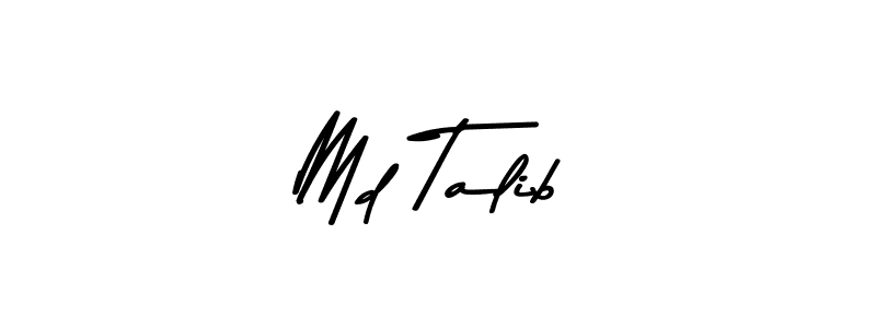 Use a signature maker to create a handwritten signature online. With this signature software, you can design (Asem Kandis PERSONAL USE) your own signature for name Md Talib. Md Talib signature style 9 images and pictures png