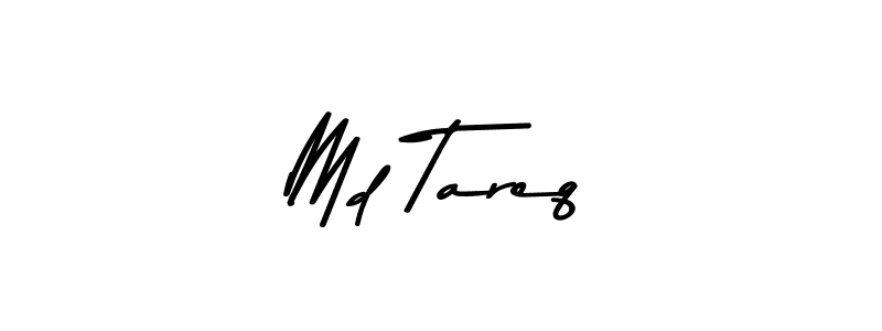 Create a beautiful signature design for name Md Tareq. With this signature (Asem Kandis PERSONAL USE) fonts, you can make a handwritten signature for free. Md Tareq signature style 9 images and pictures png