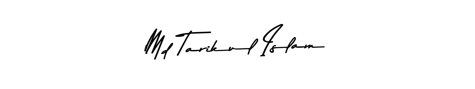 Make a beautiful signature design for name Md Tarikul Islam. With this signature (Asem Kandis PERSONAL USE) style, you can create a handwritten signature for free. Md Tarikul Islam signature style 9 images and pictures png