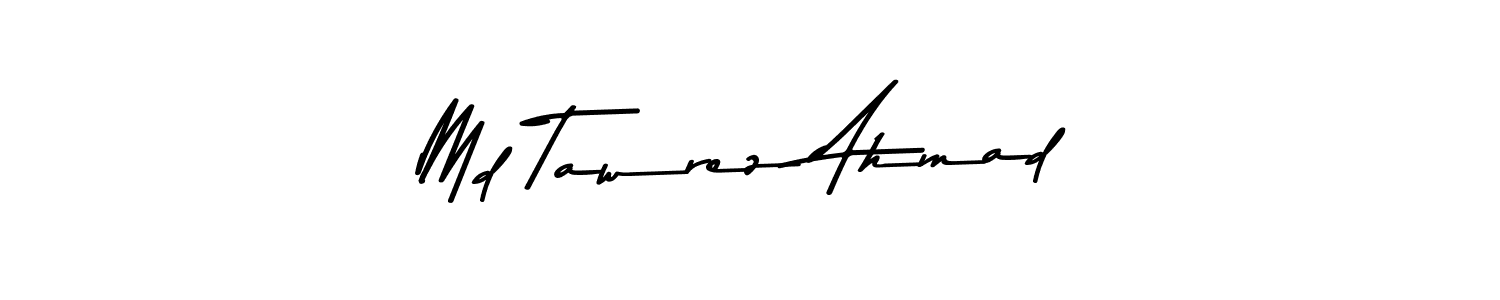Similarly Asem Kandis PERSONAL USE is the best handwritten signature design. Signature creator online .You can use it as an online autograph creator for name Md Tawrez Ahmad. Md Tawrez Ahmad signature style 9 images and pictures png